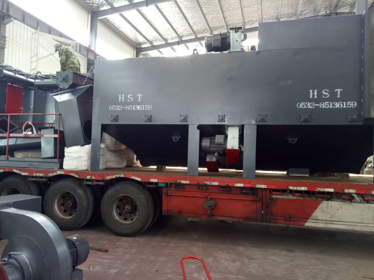 發往湖北黃岡6925通過式拋丸機