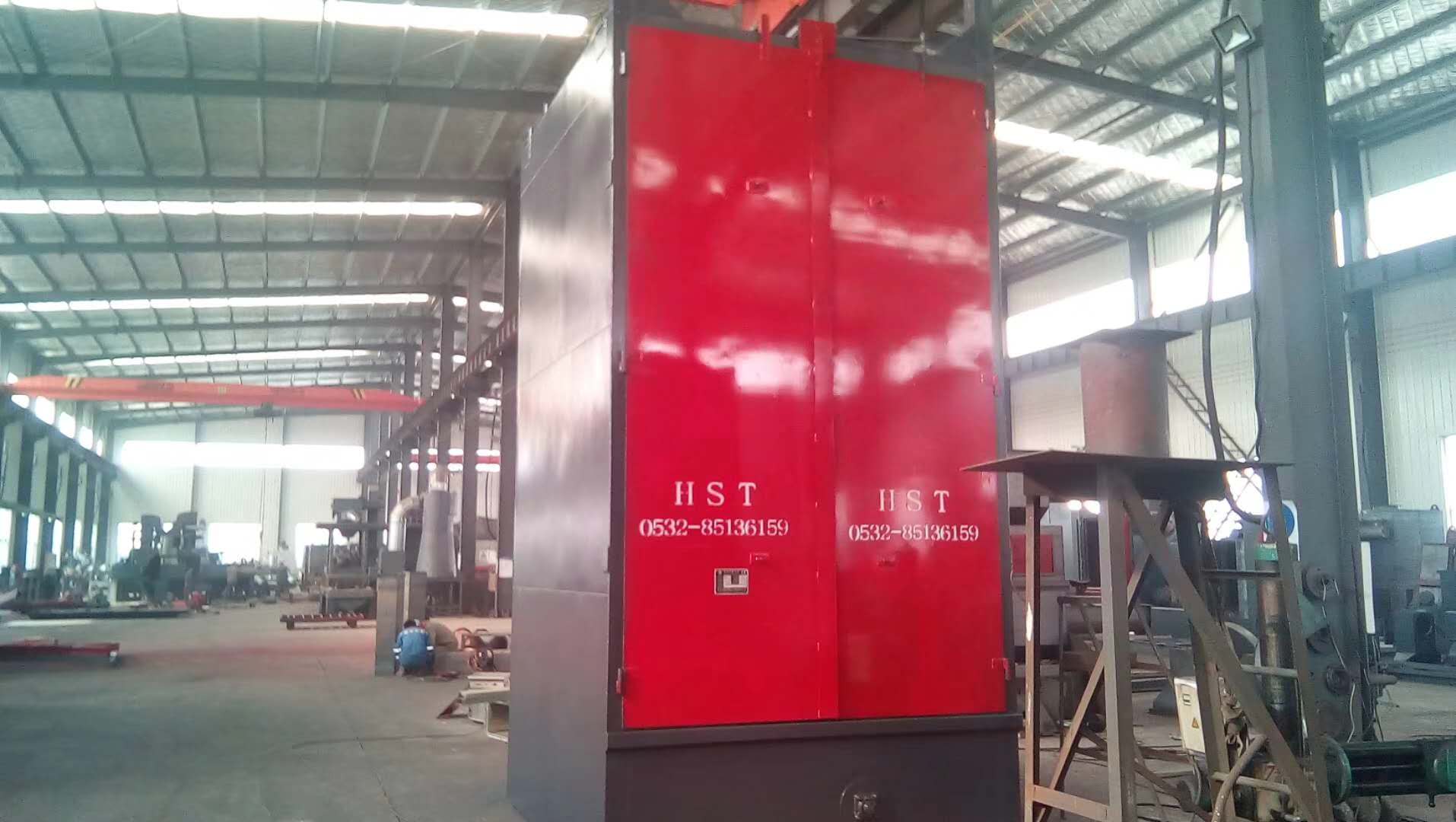 q326履帶式/q3750吊鉤式拋丸機發往淄博 q326履帶式/q3750吊鉤式拋丸機發往淄博