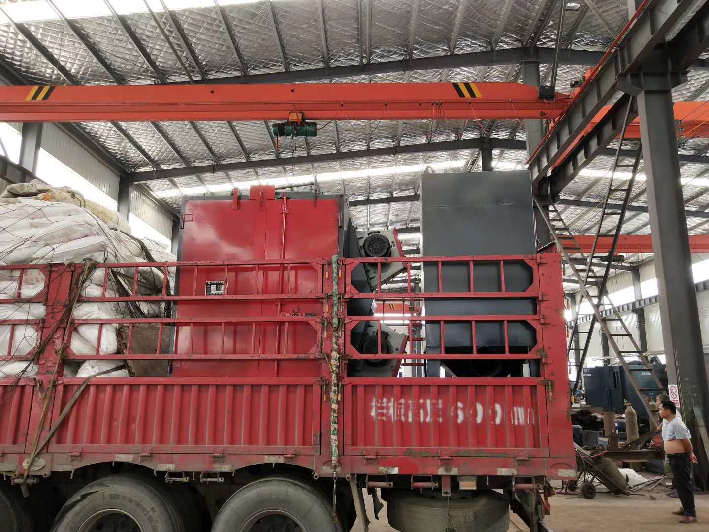 q376吊鉤式拋丸機發往福建 q376吊鉤式拋丸機發往福建