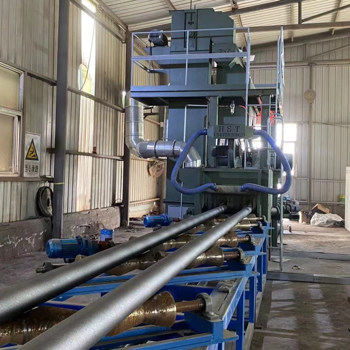 除銹機(jī)械_除銹機(jī)工作視頻_輥道式除銹機(jī)